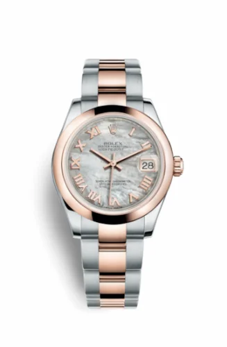 Rolex Datejust 31 Rolesor Everose Domed / Oyster / MOP Roman 178241-0059
