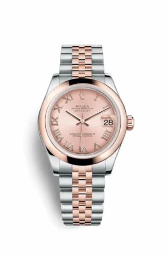 Rolex Datejust 31 Rolesor Everose Domed / Jubilee / Pink Roman 178241-0064