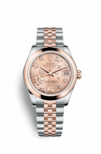 Rolex Datejust 31 Rolesor Everose Domed / Jubilee / Pink Floral 178241-0069