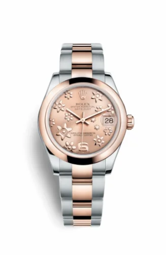 Rolex Datejust 31 Rolesor Everose Domed / Oyster / Pink Floral 178241-0075