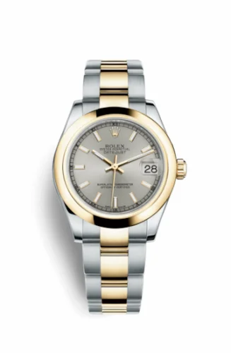Rolex Datejust 31 Rolesor Yellow Domed / Oyster / Silver 178243-0016