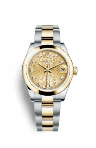 Rolex Datejust 31 Rolesor Yellow Domed / Oyster / Champagne Computer 178243-0027