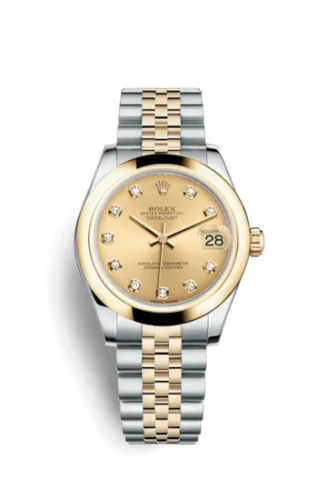 Rolex Datejust 31 Rolesor Yellow Domed / Jubilee / Champagne Diamond 178243-0037