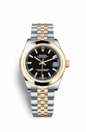 Rolex Datejust 31 Rolesor Yellow Domed / Jubilee / Black 178243-0050