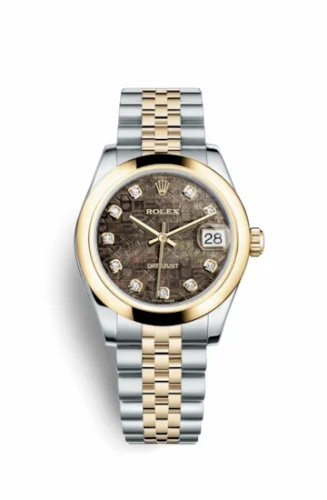 Rolex Datejust 31 Rolesor Yellow Domed / Jubilee / Black MOP Computer 178243-0058
