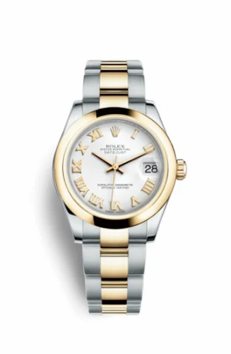 Rolex Datejust 31 Rolesor Yellow Domed / Oyster / White Roman 178243-0066