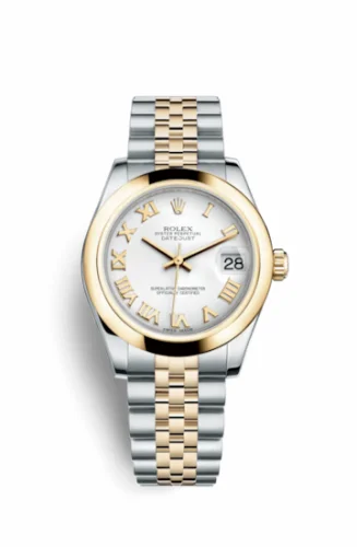 Rolex Datejust 31 Rolesor Yellow Domed / Jubilee / White Roman 178243-0067