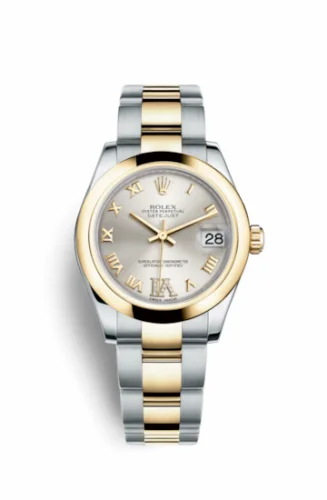 Rolex Datejust 31 Rolesor Yellow Domed / Oyster / Silver Roman 178243-0077