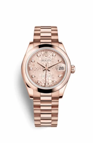 Rolex Datejust 31 Everose Domed / President / Pink Computer 178245f-0005