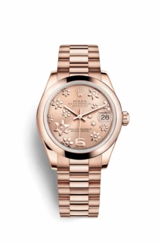 Rolex Datejust 31 Everose Domed / President / Pink Floral 178245f-0031