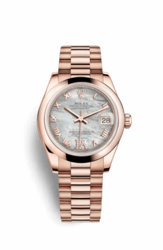 Rolex Datejust 31 Everose Domed / President / MOP Roman 178245f-0034