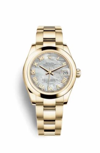 Rolex Datejust 31 Yellow Gold Domed / Oyster / MOP Roman 178248-0013