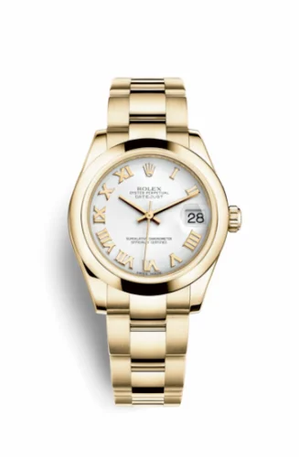 Rolex Datejust 31 Yellow Gold Domed / Oyster / White Roman 178248-0065
