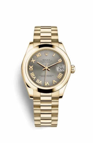 Rolex Datejust 31 Yellow Gold Domed / President / Steel Roman 178248-0092