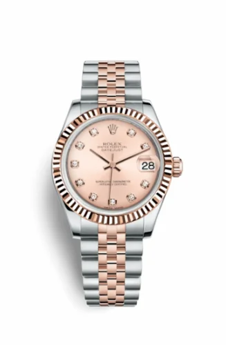 Rolex Datejust 31 Rolesor Everose Fluted / Jubilee / Pink Diamond 178271-0034