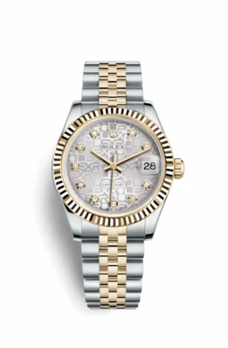 Rolex Datejust 31 Rolesor Yellow Fluted / Jubilee / Silver Computer 178273-0006