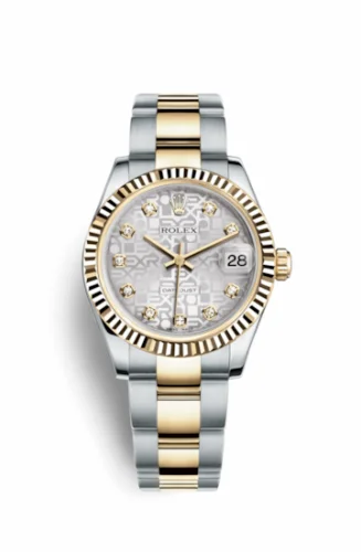 Rolex Datejust 31 Rolesor Yellow Fluted / Oyster / Silver Computer 178273-0010
