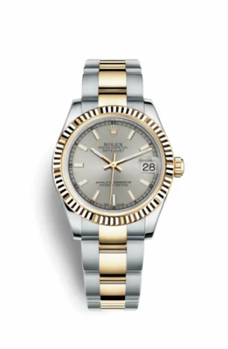 Rolex Datejust 31 Rolesor Yellow Fluted / Oyster / Silver 178273-0011