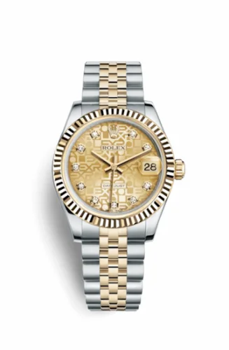 Rolex Datejust 31 Rolesor Yellow Fluted / Jubilee / Champagne Computer 178273-0013