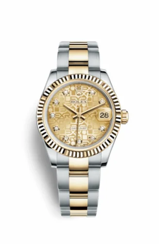 Rolex Datejust 31 Rolesor Yellow Fluted / Oyster / Champagne Computer 178273-0043