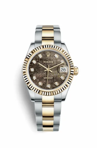 Rolex Datejust 31 Rolesor Yellow Fluted / Oyster / Black MOP Computer 178273-0061