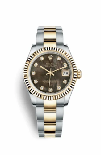 Rolex Datejust 31 Rolesor Yellow Fluted / Oyster/ Black MOP 178273-0081