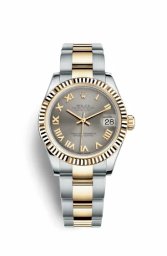 Rolex Datejust 31 Rolesor Yellow Fluted / Oyster / Steel Roman 178273-0088