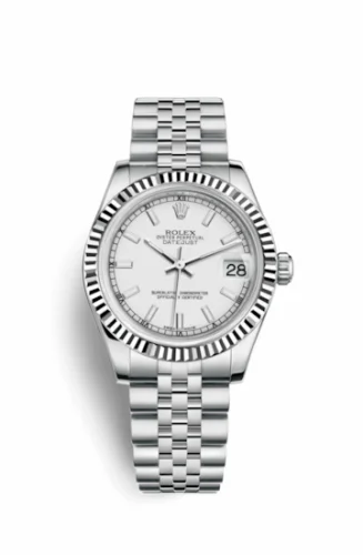 Rolex Datejust 31 Stainless Steel Fluted / Jubilee / White 178274-0008