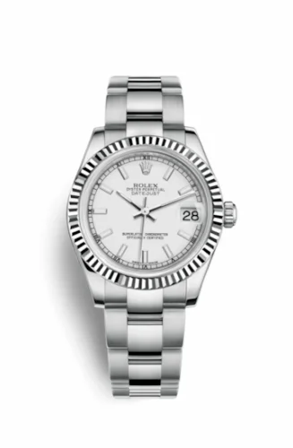 Rolex Datejust 31 Stainless Steel Fluted / Oyster / White 178274-0024