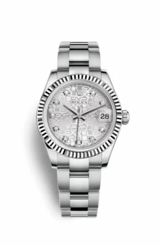Rolex Datejust 31 Stainless Steel Fluted / Oyster / Silver Computer 178274-0029