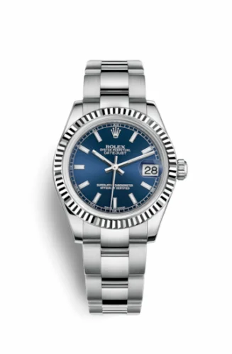 Rolex Datejust 31 Stainless Steel Fluted / Oyster / Blue 178274-0038