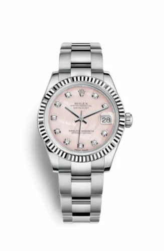 Rolex Datejust 31 Stainless Steel Fluted / Oyster / Pink MOP 178274-0040