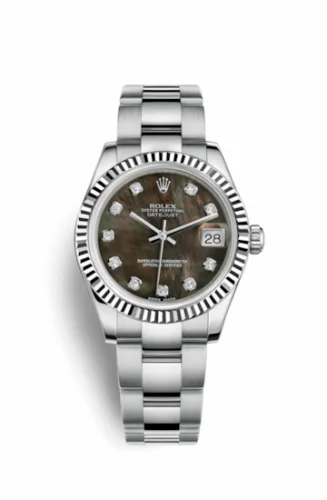 Rolex Datejust 31 Stainless Steel Fluted / Oyster / Black MOP 178274-0051