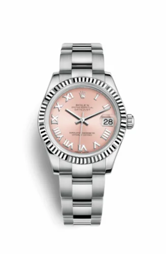 Rolex Datejust 31 Stainless Steel Fluted / Oyster / Pink Roman 178274-0076