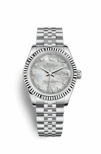 Rolex Datejust 31 Stainless Steel Fluted / Jubilee / MOP Roman 178274-0086
