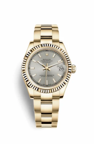 Rolex Datejust 31 Yellow Gold Fluted / Oyster / Silver 178278-0034