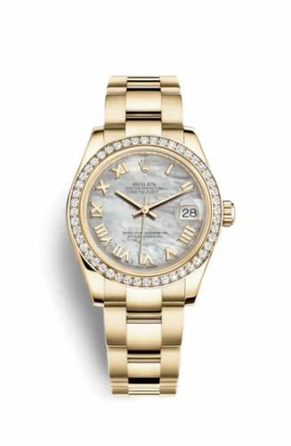 Rolex Datejust 31 Yellow Gold Diamond / Oyster / MOP Roman 178288-0054