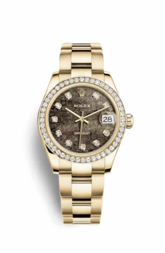 Rolex Datejust 31 Yellow Gold Diamond / Oyster / Black MOP Computer 178288-0066