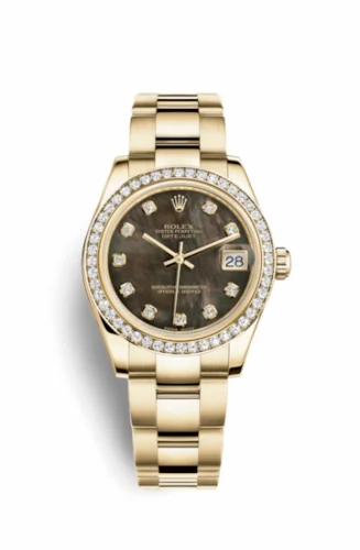 Rolex Datejust 31 Yellow Gold Diamond / Oyster / Black MOP 178288-0070