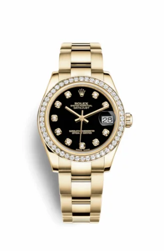 Rolex Datejust 31 Yellow Gold Diamond / Oyster / Black Diamond 178288-0071