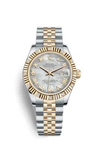 Rolex Datejust 31 Rolesor Yellow Fluted Diamond / Jubilee / MOP Roman 178313-0002