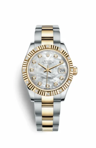 Rolex Datejust 31 Rolesor Yellow Fluted Diamond / Oyster / MOP 178313-0032