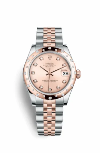 Rolex Datejust 31 Rolesor Everose Domed Diamond / Jubilee / Pink Diamond 178341-0002