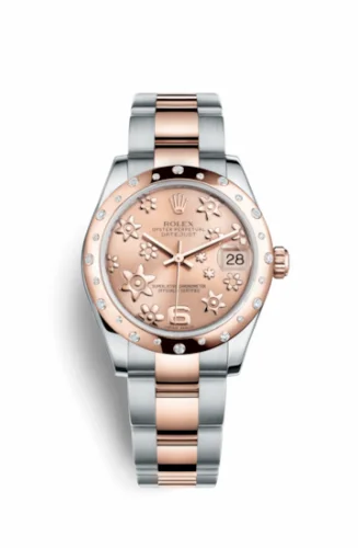 Rolex Datejust 31 Rolesor Everose Domed Diamond / Oyster / Pink Floral 178341-0013