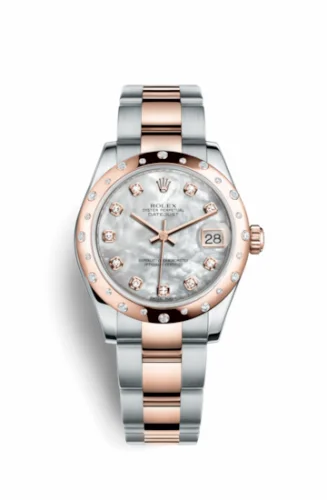 Rolex Datejust 31 Rolesor Everose Domed Diamond / Oyster / MOP 178341-0018