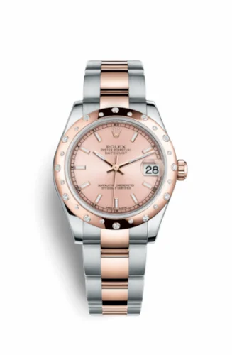Rolex Datejust 31 Rolesor Everose Domed Diamond / Oyster / Pink 178341-0060