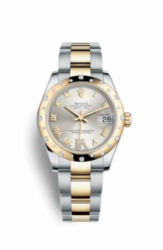Rolex Datejust 31 Rolesor Yellow Domed Diamond / Oyster / Silver Roman 178343-0002