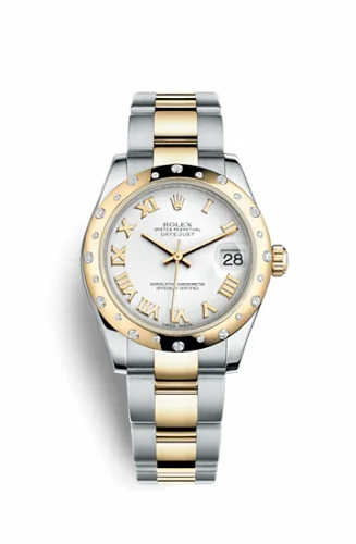 Rolex Datejust 31 Rolesor Yellow Domed Diamond / Oyster / White Roman 178343-0004
