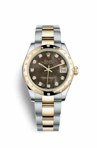 Rolex Datejust 31 Rolesor Yellow Domed Diamond / Oyster / Black MOP 178343-0008