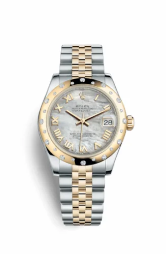 Rolex Datejust 31 Rolesor Yellow Domed Diamond / Jubilee / MOP Roman 178343-0015